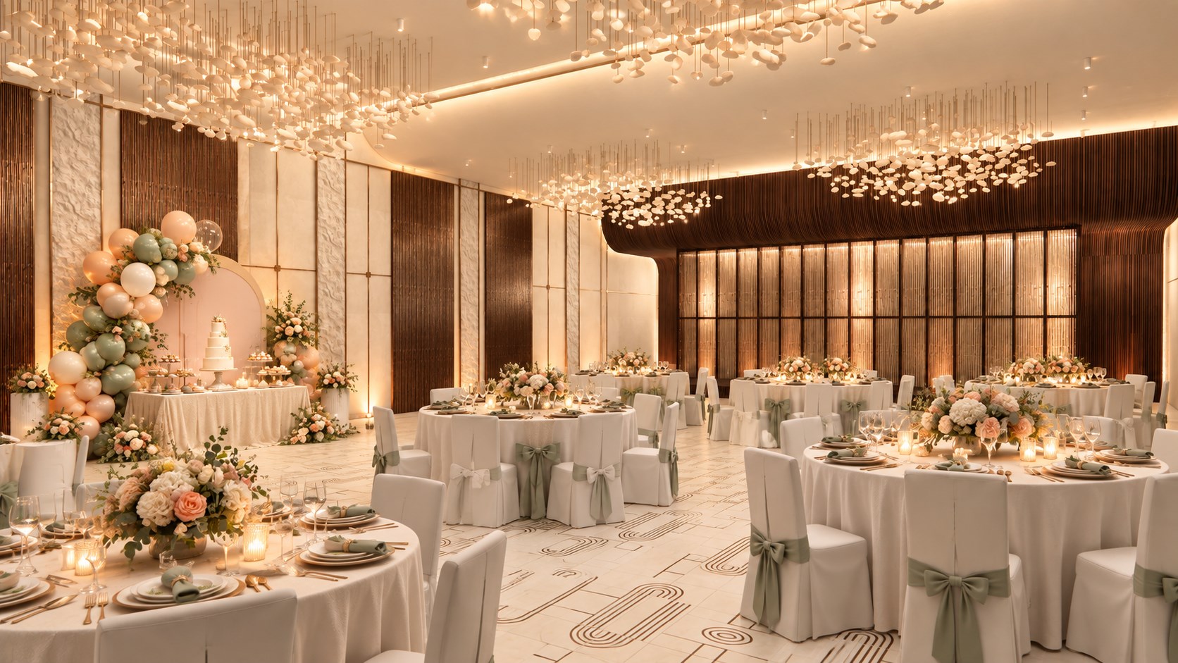 Birthday celebration setup in the Ramgarh banquet hall