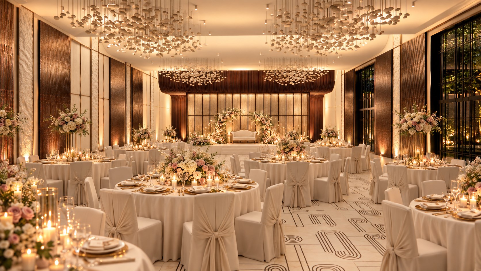 Wedding reception concept in the Ramgarh banquet hall